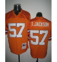 Denver Broncos 57 Jackson Orange Jersey Throwback