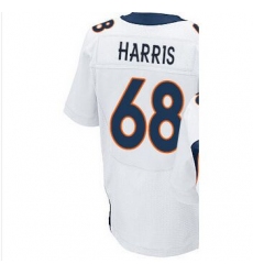 Denver Broncos #68 Ryan Harris white elite Jersey