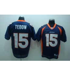 Men Broncos #15 Tim Tebow Navy Blue Vapor Limited Jersey