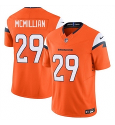 Men Denver Broncos 29 Ja Quan McMillan Orange 2025 F U S E  Vapor Limited Stitched Football Jersey