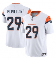 Men Denver Broncos 29 Ja Quan McMillan White 2025 F U S E  Vapor Limited Stitched Football Jersey