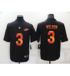 Men Denver Broncos 3 Russell Wilson Black Fashion Limited Stitched jersey