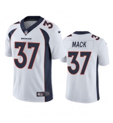 Men Denver Broncos 37 Marlon Mack White Vapor Untouchable Stitched Jersey