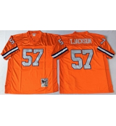 Men Denver Broncos 57 Tom Jackson Orange M&N Throwback Jersey