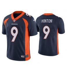 Men Denver Broncos 9 Kendall Hinton Navy Vapor Untouchable Limited Stitched Jersey