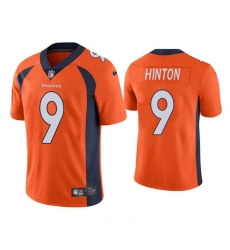 Men Denver Broncos 9 Kendall Hinton Orange Vapor Untouchable Limited Stitched Jersey