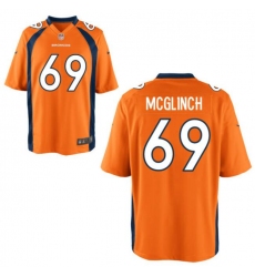 Men Denver Broncos Mike McGlinchey #69 Orange Vapor Limited Stitched Jersey