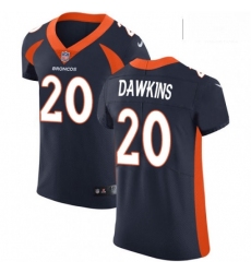 Men Nike Denver Broncos 20 Brian Dawkins Navy Blue Alternate Vapor Untouchable Elite Player NFL Jersey