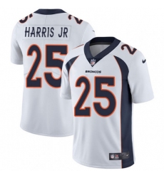 Men Nike Denver Broncos 25 Chris Harris Jr White Vapor Untouchable Limited Player NFL Jersey