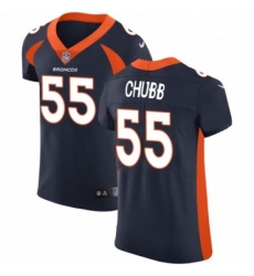 Men Nike Denver Broncos 55 Bradley Chubb Navy Blue Alternate Vapor Untouchable Elite Player NFL Jersey