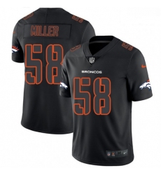 Men Nike Denver Broncos 58 Von Miller Limited Black Rush Impact NFL Jersey