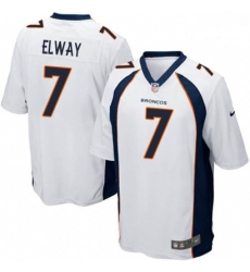 Men Nike Denver Broncos 7 John Elway Game White NFL Jersey