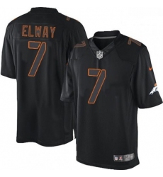 Men Nike Denver Broncos 7 John Elway Limited Black Impact NFL Jersey