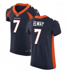 Men Nike Denver Broncos 7 John Elway Navy Blue Alternate Vapor Untouchable Elite Player NFL Jersey