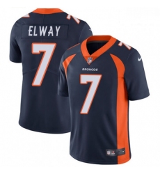 Men Nike Denver Broncos 7 John Elway Navy Blue Alternate Vapor Untouchable Limited Player NFL Jersey
