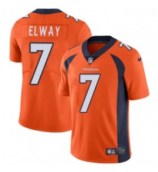 Men Nike Denver Broncos 7 John Elway Orange Team Color Vapor Untouchable Limited Player NFL Jersey