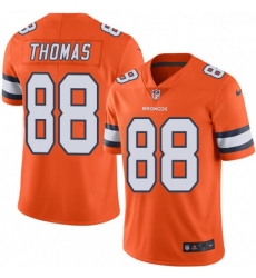 Men Nike Denver Broncos 88 Demaryius Thomas Elite Orange Rush Vapor Untouchable NFL Jersey