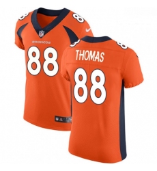Men Nike Denver Broncos 88 Demaryius Thomas Orange Team Color Vapor Untouchable Elite Player NFL Jersey