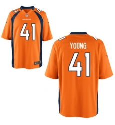 Men Nike Denver Broncos Kenny Young 41 Orange Vapor Limited NFL Jersey