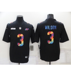 Men's Denver Broncos #3 Russell Wilson Nike Multi-Color Black 2020 NFL Crucial Catch Vapor Untouchable Limited Jersey