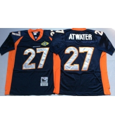 Mitchell And Ness Broncos #27 knowshon moreno blue orange Throwback Stitched NFL Jersey
