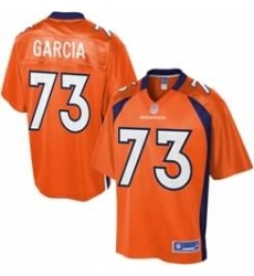 NEW Denver Broncos #73  Garcia Orange Team Color Men  Stitched NFL New Elite Jersey