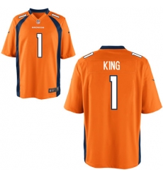 Nike Broncos #1 Marquette King Orange Elite Jersey