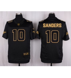 Nike Broncos #10 Emmanuel Sanders Black Mens Stitched NFL Elite Pro Line Gold Collection Jersey