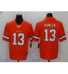 Nike Broncos 13 KJ Hamler Orange 2020 NFL Draft Color Rush Limited Jersey