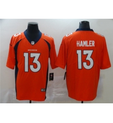 Nike Broncos 13 KJ Hamler Orange 2020 NFL Draft Vapor Untouchable Limited Jersey