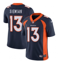 Nike Broncos #13 Trevor Siemian Navy Blue Alternate Mens Stitched NFL Vapor Untouchable Limited Jersey