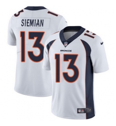 Nike Broncos #13 Trevor Siemian White Mens Stitched NFL Vapor Untouchable Limited Jersey