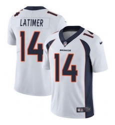 Nike Broncos #14 Cody Latimer White Mens Stitched NFL Vapor Untouchable Limited Jersey