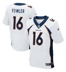Nike Broncos #16 Bennie Fowler White Mens Stitched NFL New Elite Jersey
