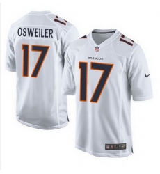 Nike Broncos #17 Brock Osweiler White Mens Stitched NFL Game Event Jersey