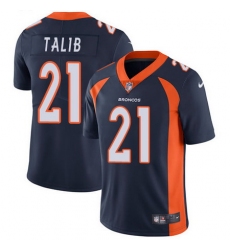 Nike Broncos #21 Aqib Talib Navy Blue Alternate Mens Stitched NFL Vapor Untouchable Limited Jersey