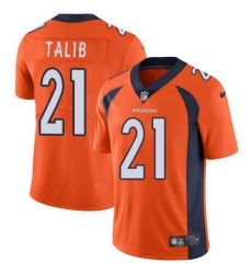 Nike Broncos #21 Aqib Talib Orange Team Color Mens Stitched NFL Vapor Untouchable Limited Jersey