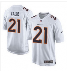 Nike Broncos #21 Aqib Talib White Mens Stitched NFL Game Event Jersey