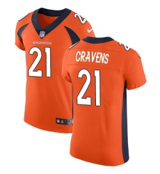 Nike Broncos #21 Su a Cravens Orange Team Color Mens Stitched NFL Vapor Untouchable Elite Jersey