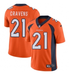 Nike Broncos #21 Su a Cravens Orange Team Color Mens Stitched NFL Vapor Untouchable Limited Jersey