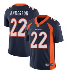 Nike Broncos #22 C J  Anderson Navy Blue Alternate Mens Stitched NFL Vapor Untouchable Limited Jersey