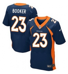 Nike Broncos #23 Devontae Booker Navy Blue Alternate Mens Stitched NFL New Elite Jersey