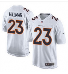 Nike Broncos #23 Ronnie Hillman White Mens Stitched NFL Game Event Jersey