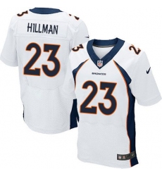 Nike Broncos #23 Ronnie Hillman White Mens Stitched NFL New Elite Jersey