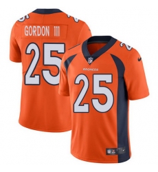Nike Broncos 25 Melvin Gordon III Orange Team Color Men Stitched NFL Vapor Untouchable Limited Jersey