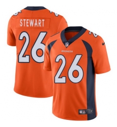 Nike Broncos #26 Darian Stewart Orange Team Color Mens Stitched NFL Vapor Untouchable Limited Jersey