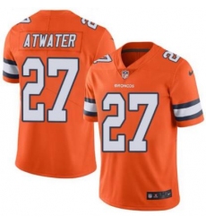 Nike Broncos #27 Steve Atwater Orange Rush Mens Stitched NFL Vapor Untouchable Limited Jersey