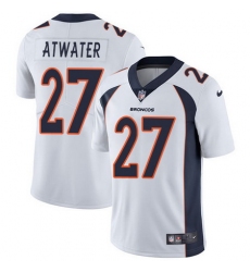 Nike Broncos #27 Steve Atwater White Mens Stitched NFL Vapor Untouchable Limited Jersey