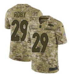 Nike Broncos #29 Bradley Roby Camo Mens Stitched NFL Limited 2018 Salute To Service Jersey