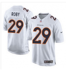 Nike Broncos #29 Bradley Roby White Mens Stitched NFL Game Event Jersey